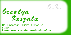 orsolya kaszala business card